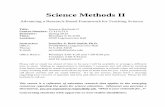 Science Methods II - College of Human Sciences Methods II Advancing a Research-Based Framework for Teaching Science Title: Science Methods II Course Number: CI 419/519 Semester: Spring