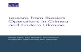 Lessons from Russia's Operations in Crimea and Eastern Ukraine · sion with regular units, which took place in late August 2014. Russia’s efforts in Eastern Ukraine proved to be