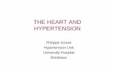 THE HEART AND HYPERTENSION - SFHTA€¦ · THE HEART AND HYPERTENSION Philippe Gosse Hypertension Unit University Hospital Bordeaux