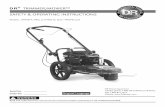 SAFETY & OPERATING INSTRUCTIONS - DR Power …® TRIMMER/MOWER SAFETY & OPERATING INSTRUCTIONS Models: SPRINT®, PRO, and PRO-XL SELF- PROPELLED Read and understand this manual and