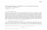 Physiological Effects of Transforming Growth Factor ex Physiological-Effects... · Physiological Effects of Transforming Growth Factor ex JAMES P. TAM 1. INTRODUCTION 27 From the