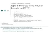 ELEC264: Signals And Systems Topic 5:Discrete …amer/teach/elec264/notes/topic5...ELEC264: Signals And Systems Topic 5:Discrete-Time Fourier ... Signals and Systems, ... FT of Periodic