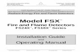Model FSX - Gilson Engineering Sales Manuals/Sensidyne... · Model FSX™ Fire and Flame Detectors INSTALLATION GUIDE and OPERATING MANUAL Fire Sentry Corporation Document No. 6178