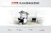 AUTOMATIC GUIDED VEHICULES (AGVs) - Leclanché€¦ · ENERGY SOLUTIONS FOR AUTOMATED GUIDED VEHICLES Energy Storage Solutions AUTOMATIC GUIDED VEHICULES (AGVs) Since 1909, we are