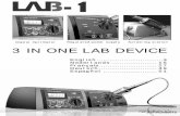 Digital multimeter 3 IN ONE LAB DEVICE - irishelectronics.ieirishelectronics.ie/.../74A6/6705/D2C6/D26F/C0A8/190B/C84B/lab1.pdf · Full compliance with safety standards can only be