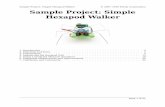 Pololu - Sample Project: Simple Hexapod Walker · Parts you will need to build the hexapod robot. 2.Materials and Tools Parts list: Quantity Part# Part Notes 1 1351 Pololu Micro Maestro