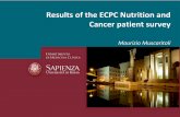 Results of the ECPC Nutrition and Cancer patient survey of the ECPC Nutrition and Cancer...•B. Appetite and body weight (5 questions) •C. Loss of muscle mass and physical activity