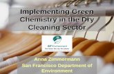 Implementing Green Chemistry in the Dry Cleaning Sector · Implementing Green Chemistry in the Dry Cleaning Sector ... 30,000 dry cleaning ... Green Business Recognition.
