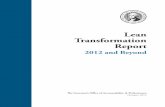 Lean Transformation Report - Results Washington | Governor’s Office of Accountability & Performance provided the road map for implementation by developing a comprehensive strategy