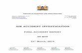 AIR ACCIDENT INVESTIGATION - Ministry of Transport ... · 2 Synopsis ... The Chief Inspector of Air Accidents, Air Accident Investigation ... a Cessna 206 had had an engine failure