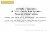 Remote Operations of Laser Guide Star Systems: Gemini ...tfa.cfht.hawaii.edu/presentations/Oram_tfa_1Mar2011.pdf · of Laser Guide Star Systems: Gemini Observatory. ... 2011 project