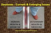 Zoonoses - Current & Emerging Issues - AHDA · Zoonoses - Current & Emerging Issues Martin Shakespeare RD MRPharmS MCGI HUMAN HEALTH & MEDICINE VETERINARY HEALTH & MEDICINE
