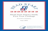 Head Start Impact Study First Year Findings -- Executive ... · Head Start Impact Study First Year Findings Executive Summary ... Michael Puma Stephen Bell Ronna Cook ... Summary