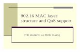 802.16 MAC layer: structure and QoS supportuet.vnu.edu.vn/~tantd/Chi_doan/MAC layer_structure and... · 2007-11-29 · 802.16 MAC layer: structure and QoS support PhD student: Le