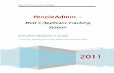 Mott Community College · Mott Community College 2011 PeopleAdmin – Mott’s Applicant Tracking System Executive Approver’s Guide Created by: Staffing …