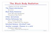 The Black Body Radiation - Berkeley Cosmology Groupcosmology.berkeley.edu/Classes/S2012/Physics_112/lectures/chapter... · Phys 112 (S12) 6 Black Body Radiation 1 B.Sadoulet The Black