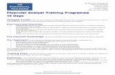 Financial Analyst Training Programme 10 Days · Financial Analyst Training Programme 10 Days ... financial and credit analysis and valuation. ... • Linking the Financial Statements