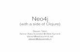 Neo4j - files.meetup.comfiles.meetup.com/10978482/neo4j_clojure.pdfNeo4J and Clojure part II: extending the server • Graph traversal and server extension is a good ﬁt for functional