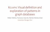 Kojaph: Visual definition and exploration of patterns … Visual definition and exploration of patterns in graph databases Walter Didimo, Francesco Giacchè, Fabrizio Montecchiani