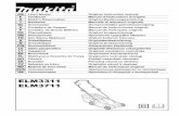 ELM3311 23lang - makita.de · ΕΛΛΗΝΙΚΑ ... special cord or assembly available from the manufacturer or its service agent. 36)Instructions for the safe operation of the appliance,