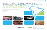 ACCESS TO ENERGY SERVICES RENEWABLE … · access to energy services through renewable sources in latin america & the caribbean ... facilidad sur solar in dominican republic