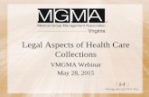 Legal Aspects of Health Care Collections webinar 5... · •Ways to Improve Collections Success. FDCPA •Fair Debt Collections Practices Act –Federal statute ... –When outsourcing