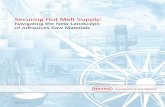 Securing Hot Melt Supply - WaterRock Communications€¦ · Securing Hot Melt Supply: Navigating ... effectively reduce the production of feedstocks used to make hot melt raw ...