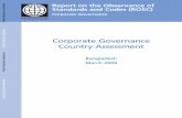 Corporate Governance Country Assessment - All Documentsdocuments.worldbank.org/curated/en/224981468201260168/pdf/625340… · Corporate Governance Country Assessment Bangladesh ...