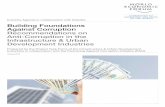 Building Foundations Against Corruption Recommendations on Anti-Corruption … · 2015-01-12 · – An industry survey on corruption risks was completed ... 6 Building Foundations