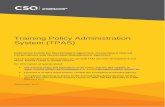 Training Policy Administration System (TPAS) - CSQcsq.org.au/csq/media/Common/publications/2017-09-14-TPAS... · Training Policy Administration System (TPAS) Reference Guide for Government