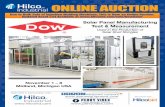 Hilco ONLINE AUCTION - Microsoft · Hilco TM Industrial ONLINE AUCTION November 1 – 8 Midland, Michigan USA Bid online with: Solar Panel Manufacturing Test & Measurement Used in