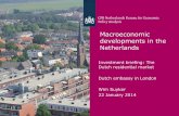 Macroeconomic developments in the Netherlands · Macroeconomic developments in the Netherlands Investment briefing: The ... Content presentation •The Dutch economic development