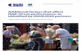 Additional factors that affect High Street performance: … · Additional factors that affect High Street performance: as identified by HSUK2020 partners Cathy Parker, Nikos Ntounis