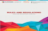 rules and regulations - ELECRAMA 2018elecrama.com/download/Rules_and_Regulations.pdf · All information contained in these above mentioned rules and regulations are deemed ... 13th