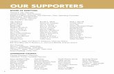 OUR SUPPORTERS - Roundabout Theatre Company€¦ · Bock IP LLC o/b/o Jerry Bock JobsFirstNYC ... Lauren and Danny Stein Jolyon F. Stern StubHub ... Mary Alison Friel