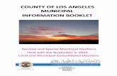 Municipal Information Booklet - Los Angeles County RR/CC · Ppad by e Elctin oodintion Unit ... Voting Rights Act ... Municipal Information Booklet iv General Information November