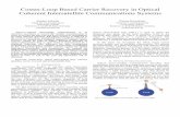 Costas-Loop Based Carrier Recovery in Optical Coherent ... · Costas-Loop Based Carrier Recovery in Optical Coherent Intersatellite Communications Systems Semjon Schaefer Chair for