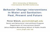 Behavior Change Interventions in Water and Sanitation ... Center/documents... · Behavior Change Interventions in Water and Sanitation: Past, ... Amebiasis, giardiasis, ... has overall