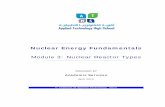 Nuclear Energy Fundamentals - Quia · ATM 1236 – Nuclear Energy Fundamentals Module 3: Nuclear Reactors Types 1. Introduction The nuclear reactor is the heart of any nuclear power