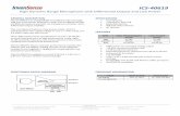ICS-40619 data sheet - InvenSense · ICS‐40619 High Dynamic Range Microphone with Differential Output and Low Power InvenSense reserves the right to change the detail specifications