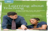 Policy BriEf Learning about Teaching · practice and strengthen the profession. ... and the supplemental tests in grades 4 through 8 for five MET districts.3 ... Learning about Teaching