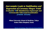 Atorvastatin Leads to Stabilization and Regression of ... · Division of Cardiology, Nihon Division of Cardiology, Nihon UniversitUniversity School of Mediciney School of Medicine