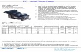 PV Axial Piston Pump Introduction - Wainbee · PV Axial Piston Pump Introduction With thru drive For single and multiple pumps ... Via M.L. King, 6 - 41100 MODENA (ITALY) Tel: +39
