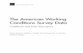 The American Working Conditions Survey Data: Codebook … · LABOR AND POPULATION The American Working Conditions Survey Data Codebook and Data Description Nicole Maestas, Kathleen
