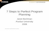 7 Steps to Perfect Program Planning - Purdue Agriculture Steps to Perfect... · 7 Steps to Perfect Program Planning ... a result\爀屲Logic models are widely used in the ... Things