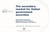 The secondary market for Italian government …pubdocs.worldbank.org/en/625091493405007505/bonds-conf...The secondary market for Italian government securities Public Debt Directorate