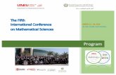The Fifth International Conference - conferences.uaeu.ac.aeconferences.uaeu.ac.ae/icm/en/doc/icm2016_program.pdfThe Fifth International Conference on Mathematical Sciences Program