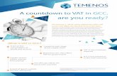 A countdown to VAT in GCC, are you ready? - TemenosT24), it enables you to be ... banking transaction within Temenos core products. ... Generate Invoices: Comply with VAT Invoicing