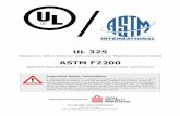 UL 325 ASTM F2200 - Home | Stair Railings, Driveway Gates ...jnlwroughtiron.com/wp-content/uploads/2016/12/ul-325-and-astm-f... · UL 325 & ASTM F2200 Safety Standards for Gate Operator