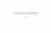 COLLEGE ALGEBRA - WordPress.com · 2015-02-06 · mostly teach Calculus and Differential Equations. ... © 2007 Paul Dawkins 3 . ... 2 { } 3 1 4 5 Solution Set : 8 9 0 Solution Set